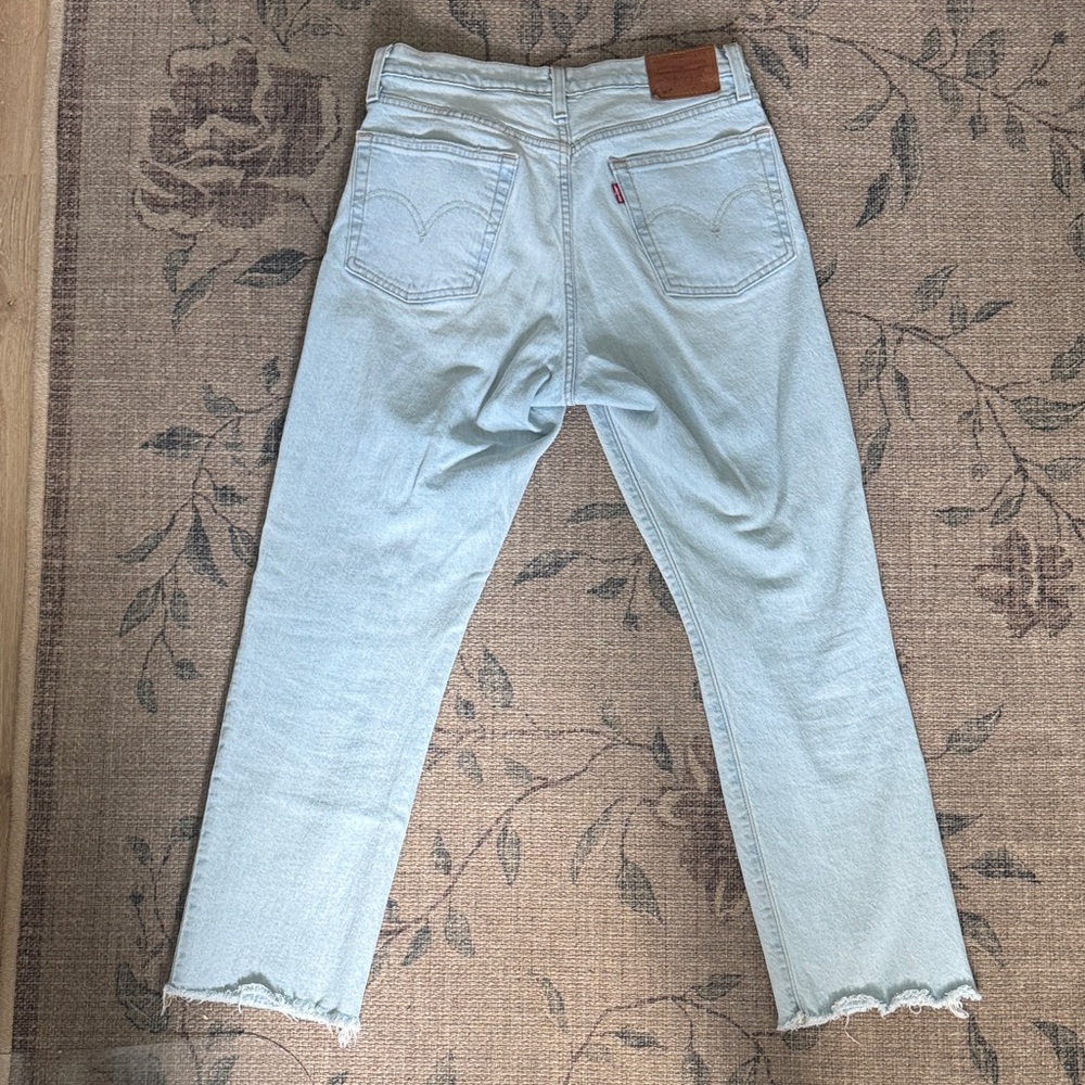Light Blue Distressed Levi’s - Picture 2 of 4